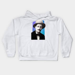 Irish Writer James Joyce illustration Kids Hoodie